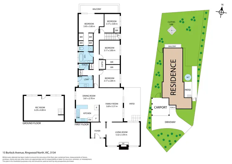 Floorplan of Homely house listing, 15 Burlock Avenue, Ringwood North VIC 3134