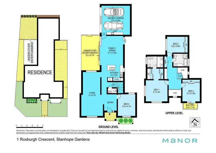 Floorplan of Homely house listing, 1 Roxburgh Crescent, Stanhope Gardens NSW 2768