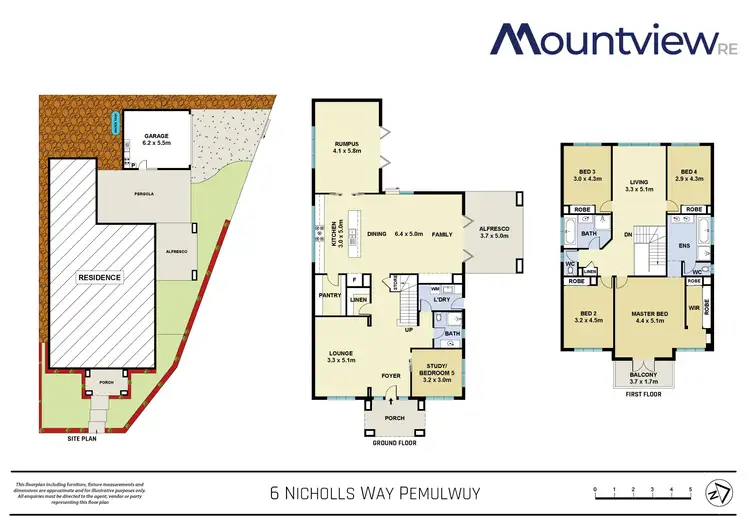 Floorplan of Homely house listing, 6 Nicholls Way, Pemulwuy NSW 2145