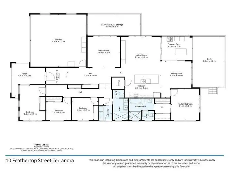 Floorplan of Homely house listing, 10 Feathertop Street, Terranora NSW 2486