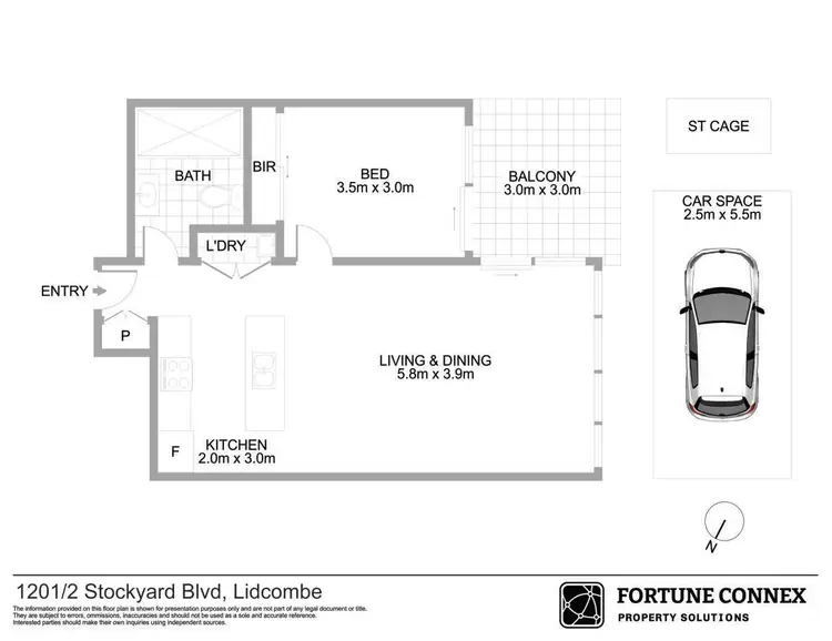 Floorplan of Homely apartment listing, 1201/2 Stockyard Boulevard, Lidcombe NSW 2141