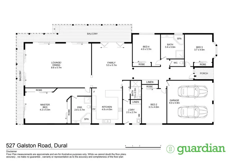 Floorplan of Homely house listing, 527 Galston Road, Dural NSW 2158