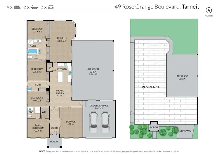 Floorplan of Homely house listing, 49 Rose Grange Boulevard, Tarneit VIC 3029