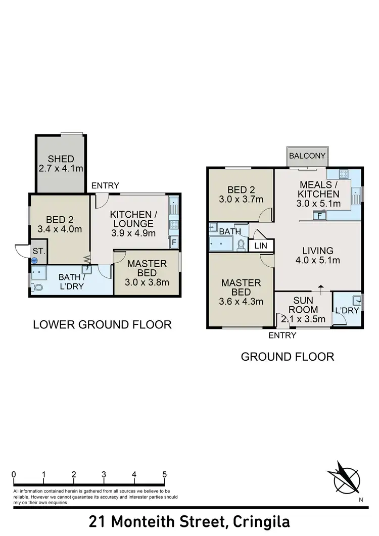 Floorplan of Homely house listing, 21 Monteith Street, Cringila NSW 2502