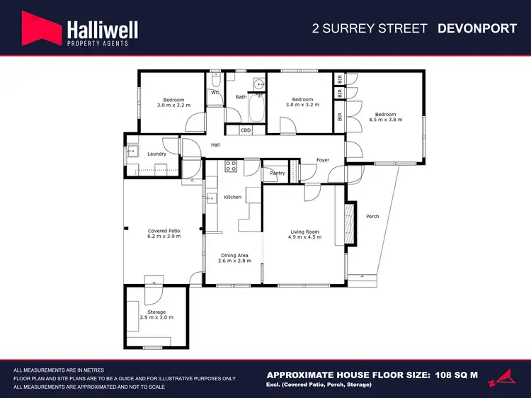 Floorplan of Homely house listing, 2 Surrey Street, Devonport TAS 7310