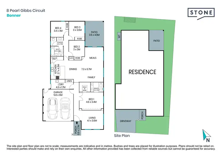 Floorplan of Homely house listing, 8 Pearl Gibbs Circuit, Bonner ACT 2914
