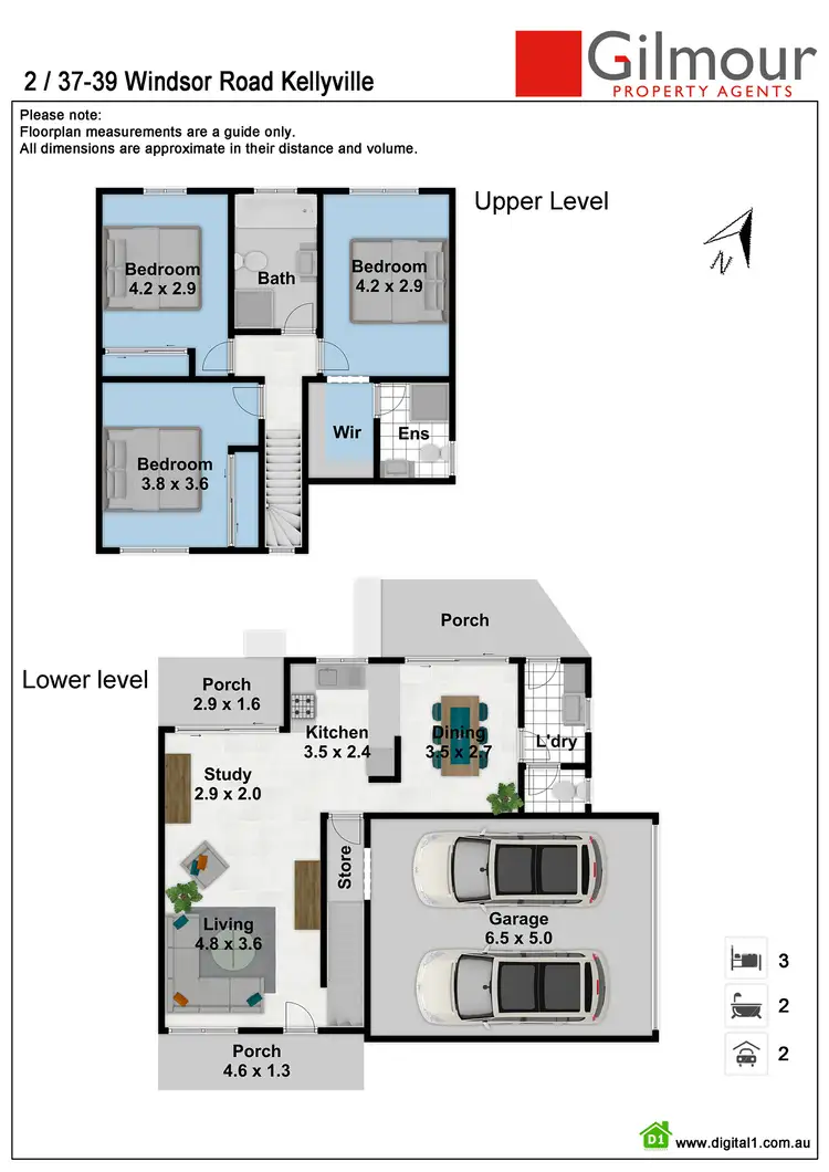 Floorplan of Homely townhouse listing, 2/37-39 Windsor Road, Kellyville NSW 2155