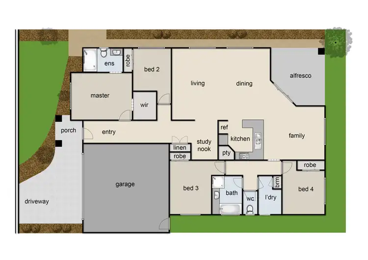 Floorplan of Homely house listing, 16 Merrowland Avenue, Cranbourne North VIC 3977