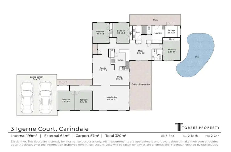 Floorplan of Homely house listing, 3 Igerne Court, Carindale QLD 4152