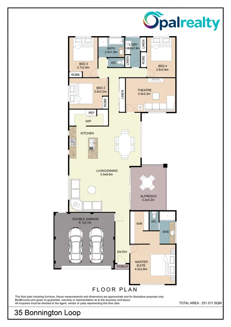 Floorplan of Homely house listing, 35 Bonnington Loop, Madora Bay WA 6210