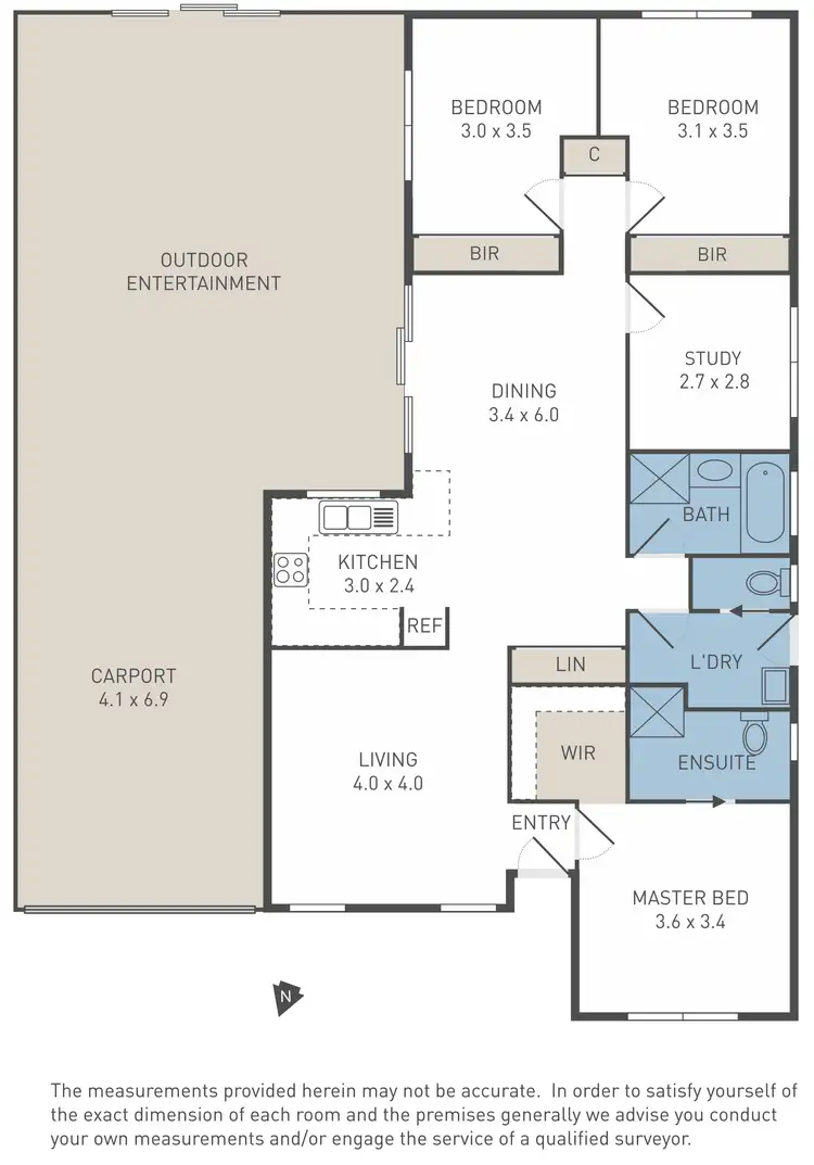 Floorplan of Homely house listing, 36 Colorado Court, Werribee VIC 3030