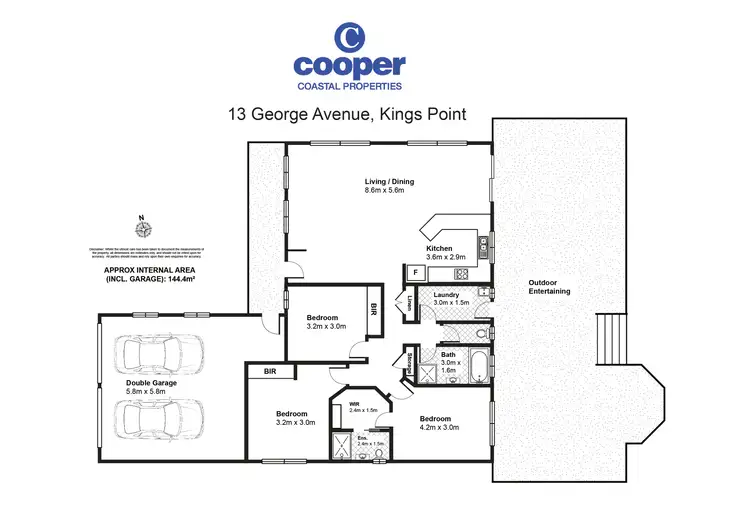 Floorplan of Homely house listing, 13 George Avenue, Kings Point NSW 2539