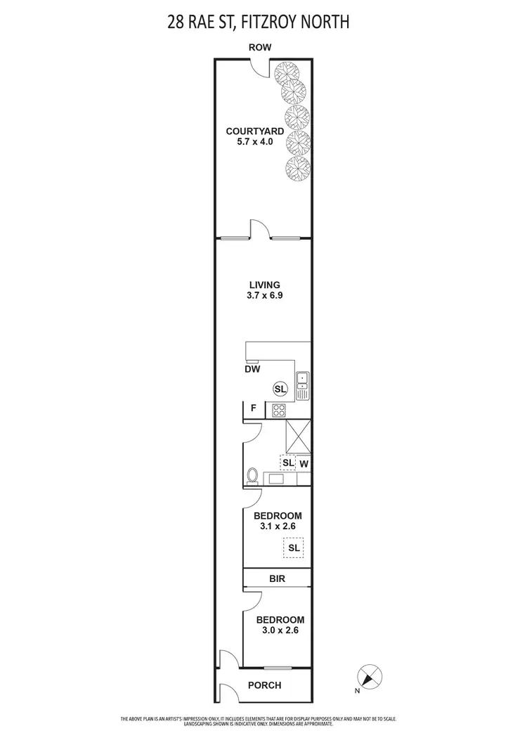 Floorplan of Homely house listing, 28 Rae Street, Fitzroy North VIC 3068