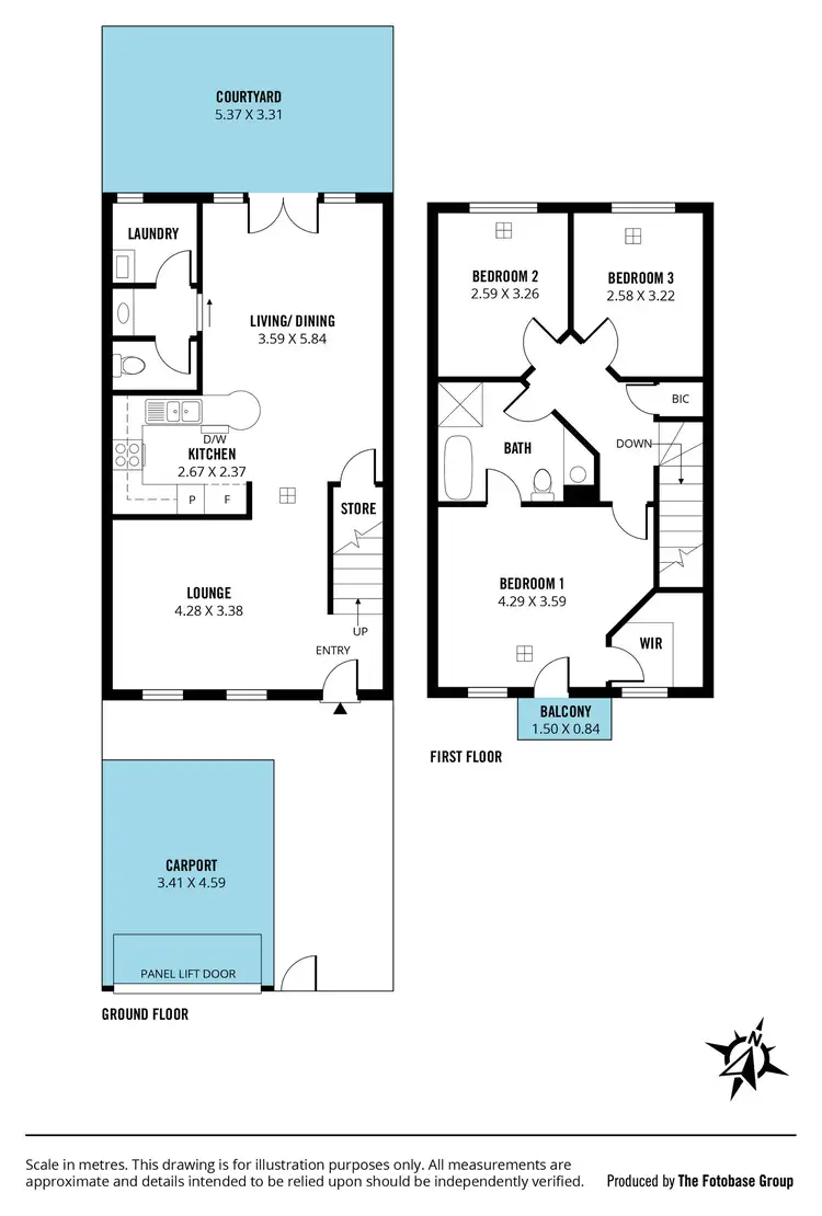 Floorplan of Homely townhouse listing, 11/11-25 King Street, Norwood SA 5067