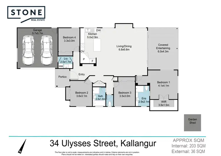 Floorplan of Homely house listing, 34 Ulysses Street, Kallangur QLD 4503