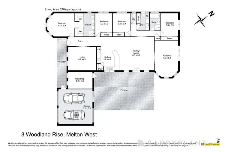 Floorplan of Homely house listing, 8 Woodland Rise, Melton West VIC 3337