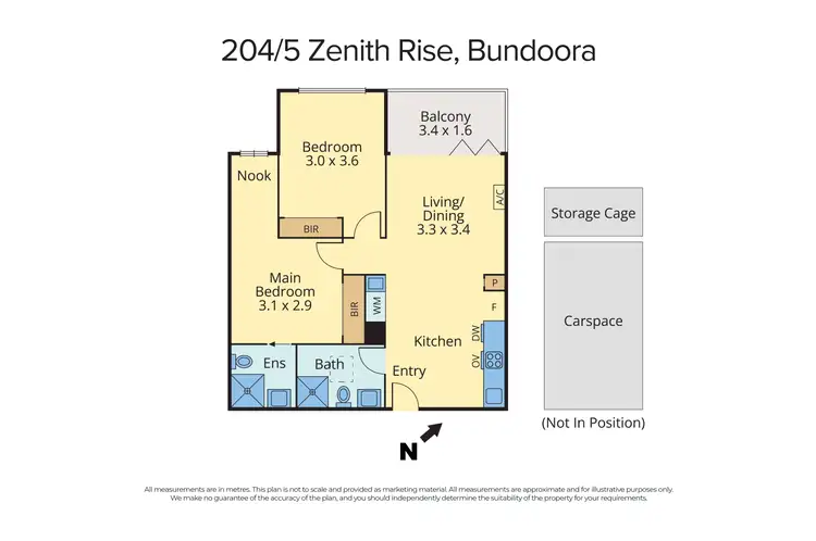Floorplan of Homely apartment listing, 204/5 Zenith Rise, Bundoora VIC 3083