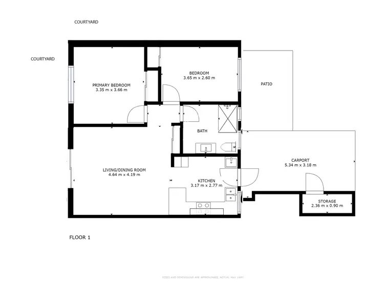 Floorplan of Homely unit listing, 6/24 Girralong Street, Woree QLD 4868