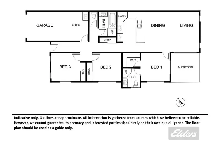 Floorplan of Homely semi-detached listing, 18b Golf Links Circle, Gympie QLD 4570