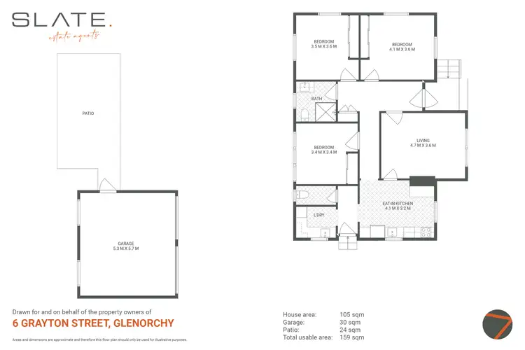 Floorplan of Homely house listing, 6 Grayton Street, Glenorchy TAS 7010