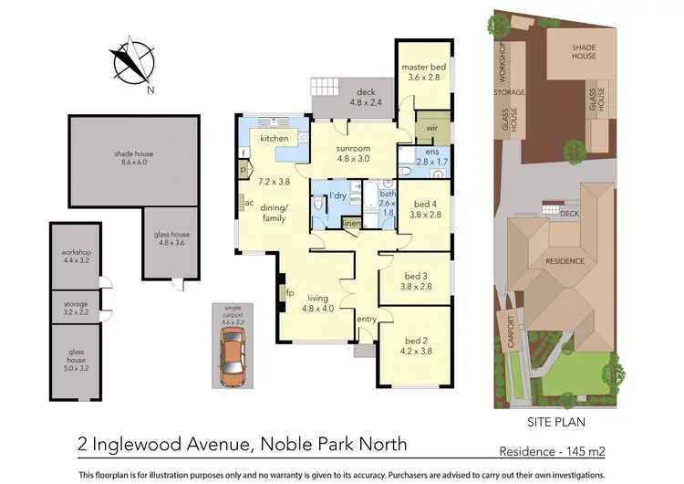 Floorplan of Homely house listing, 2 Inglewood Avenue, Noble Park North VIC 3174