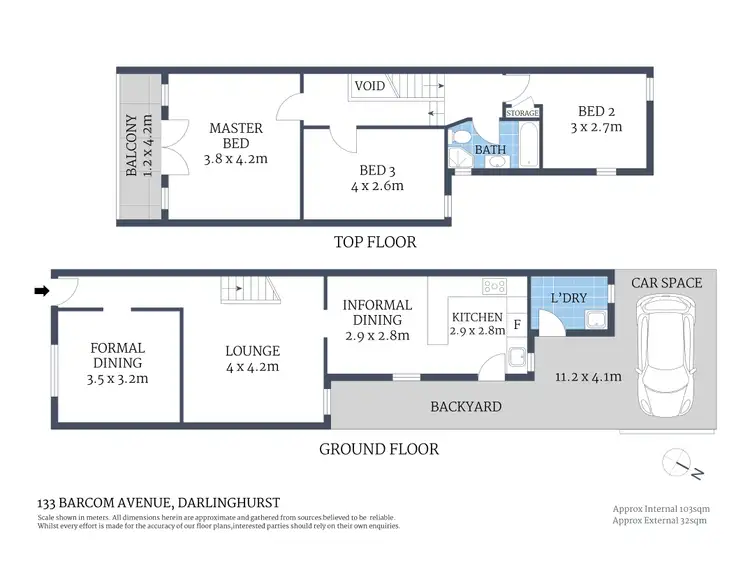 Floorplan of Homely house listing, 133 Barcom Avenue, Darlinghurst NSW 2010