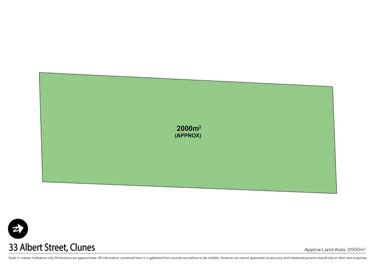 Floorplan of Homely land listing, 33 Albert Street, Clunes VIC 3370