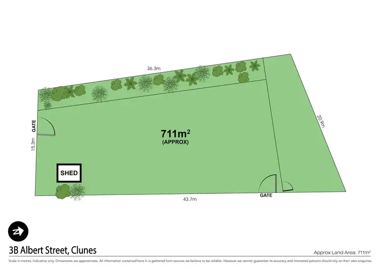 Floorplan of Homely land listing, 1 Albert Street, Clunes VIC 3370
