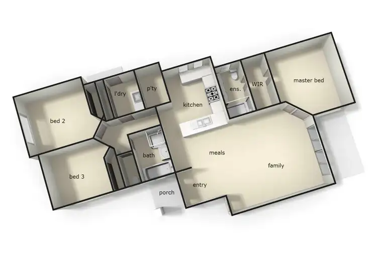Floorplan of Homely unit listing, 1A/13 Outlook Drive, Berwick VIC 3806