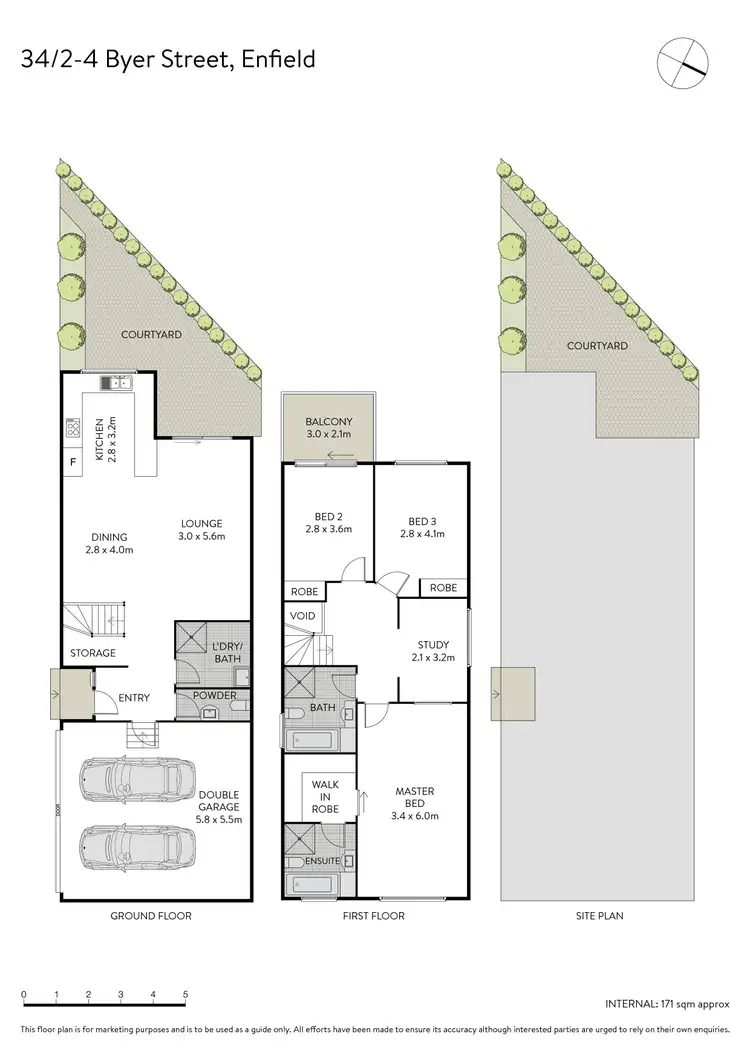 Floorplan of Homely townhouse listing, 34/2-4 Byer Street, Enfield NSW 2136