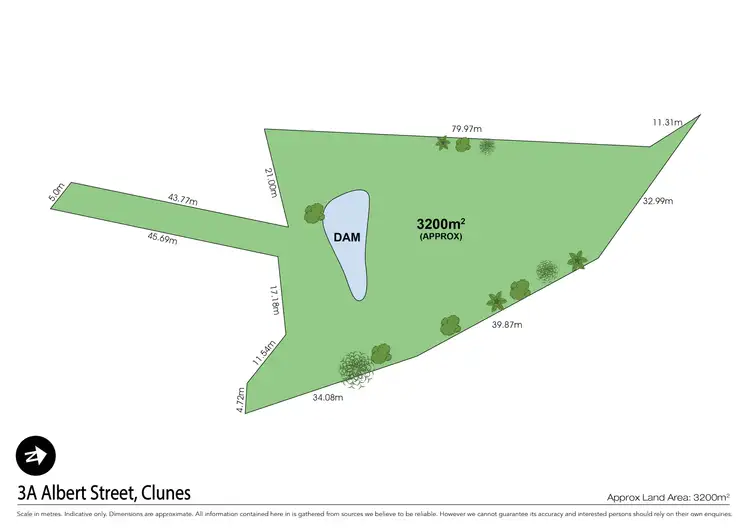 Floorplan of Homely land listing, 3A Albert Street, Clunes VIC 3370