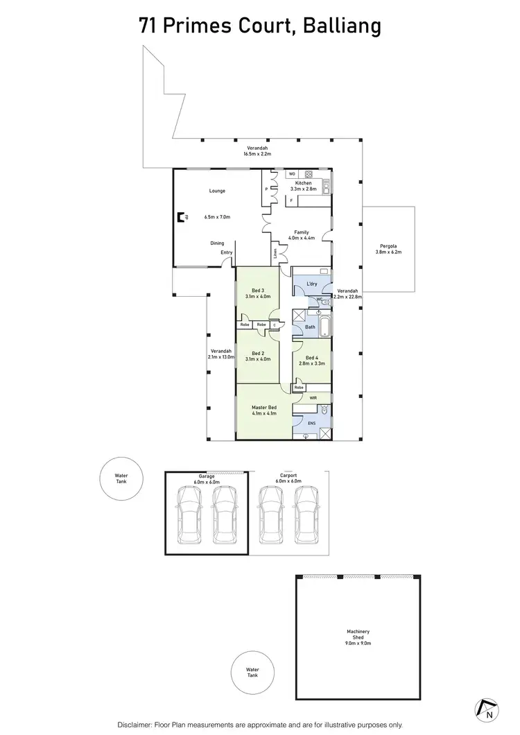 Floorplan of Homely house listing, 71 Primes Court, Balliang VIC 3340