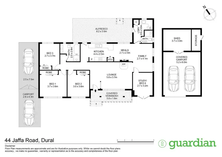 Floorplan of Homely house listing, 44 Jaffa Road, Dural NSW 2158