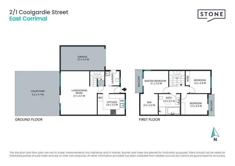 Floorplan of Homely townhouse listing, 2/1 Coolgardie Street, East Corrimal NSW 2518