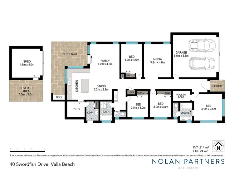 Floorplan of Homely house listing, 40 Swordfish Drive, Valla Beach NSW 2448