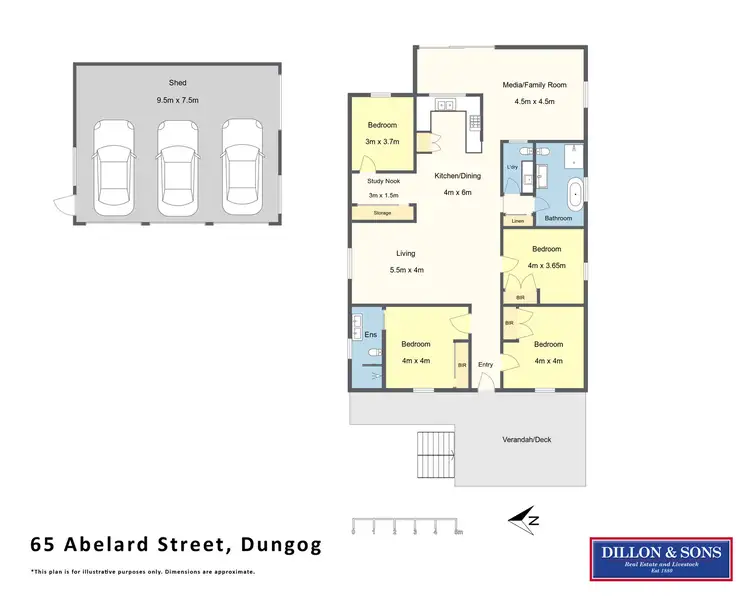 Floorplan of Homely house listing, 65 Abelard Street, Dungog NSW 2420