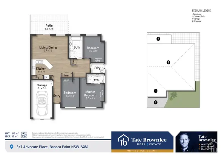 Floorplan of Homely unit listing, 3/7 Advocate Place, Banora Point NSW 2486