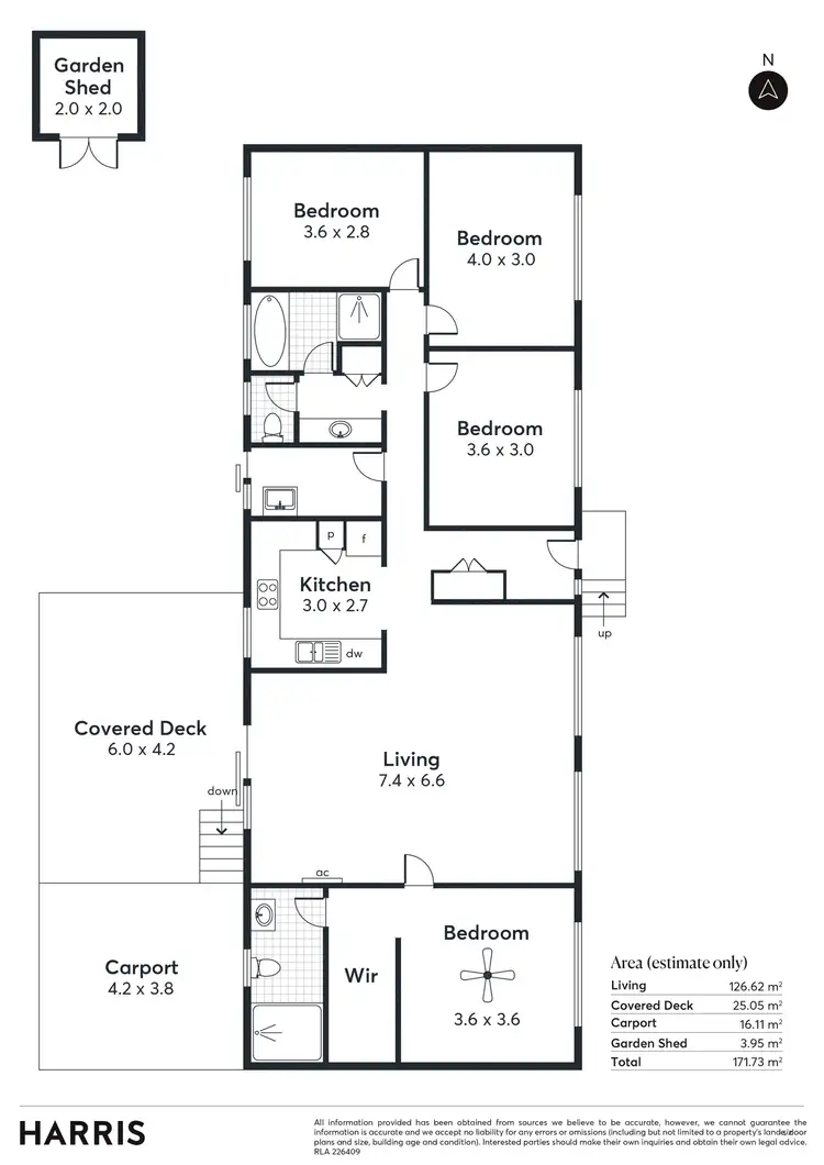 Floorplan of Homely house listing, 52 Highview Grove, Moonta Bay SA 5558