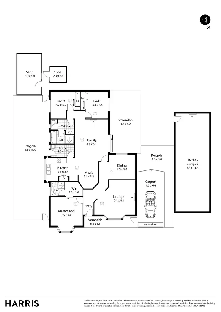 Floorplan of Homely house listing, 48 Camelot Drive, Paralowie SA 5108