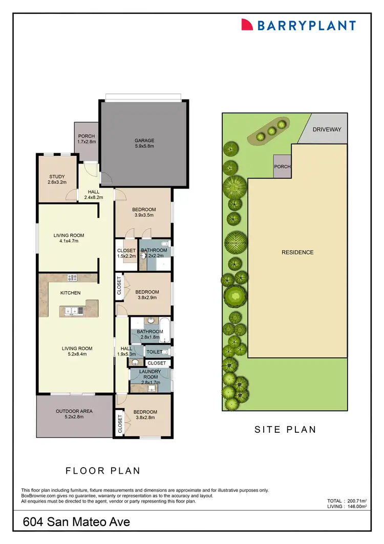 Floorplan of Homely house listing, 604 San Mateo Avenue, Mildura VIC 3500