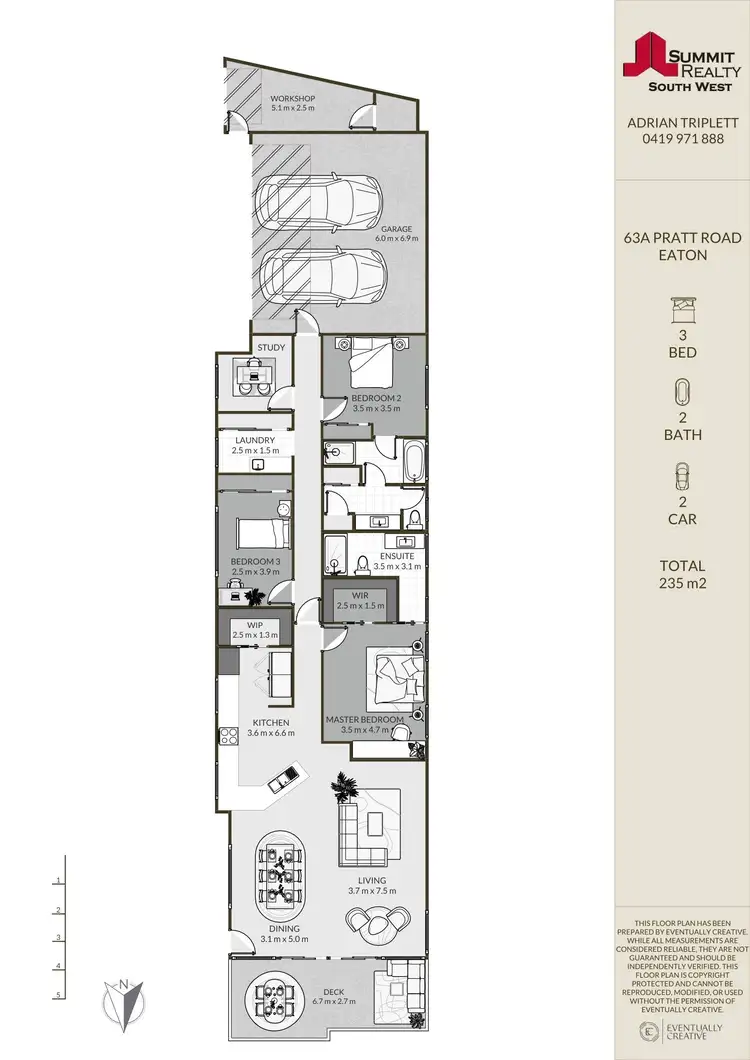 Floorplan of Homely house listing, Prop 63A Pratt Road, Eaton WA 6232