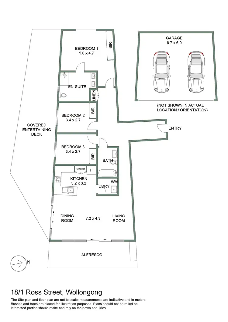Floorplan of Homely apartment listing, 18/1 Ross Street, Wollongong NSW 2500