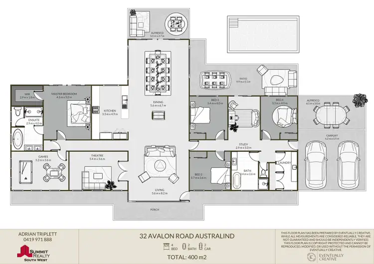 Floorplan of Homely house listing, 32 Avalon Road, Australind WA 6233