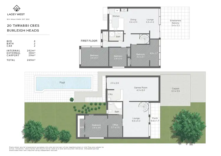 Floorplan of Homely house listing, 20 Tawarri Crescent, Burleigh Heads QLD 4220