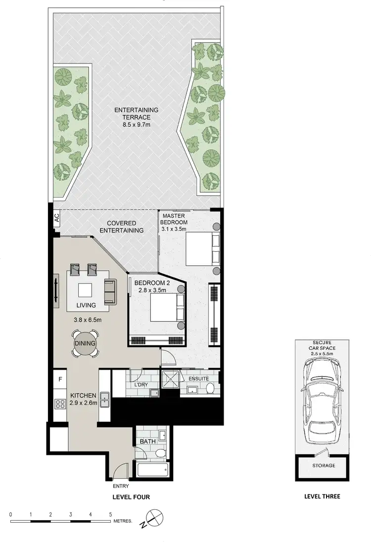 Floorplan of Homely apartment listing, 417D/5 Pope Street, Ryde NSW 2112