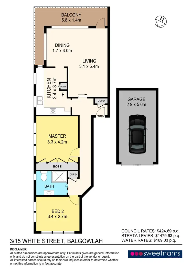 Floorplan of Homely apartment listing, 3/15 White Street, Balgowlah NSW 2093