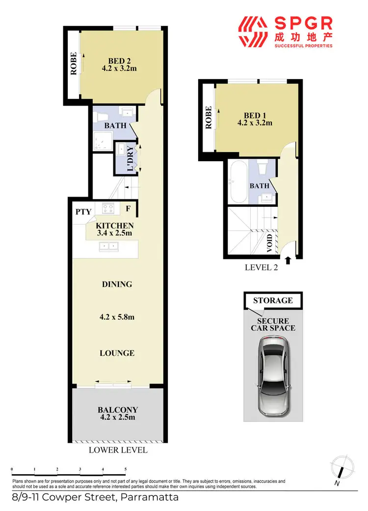 Floorplan of Homely apartment listing, 8/9-11 Cowper Street, Parramatta NSW 2150