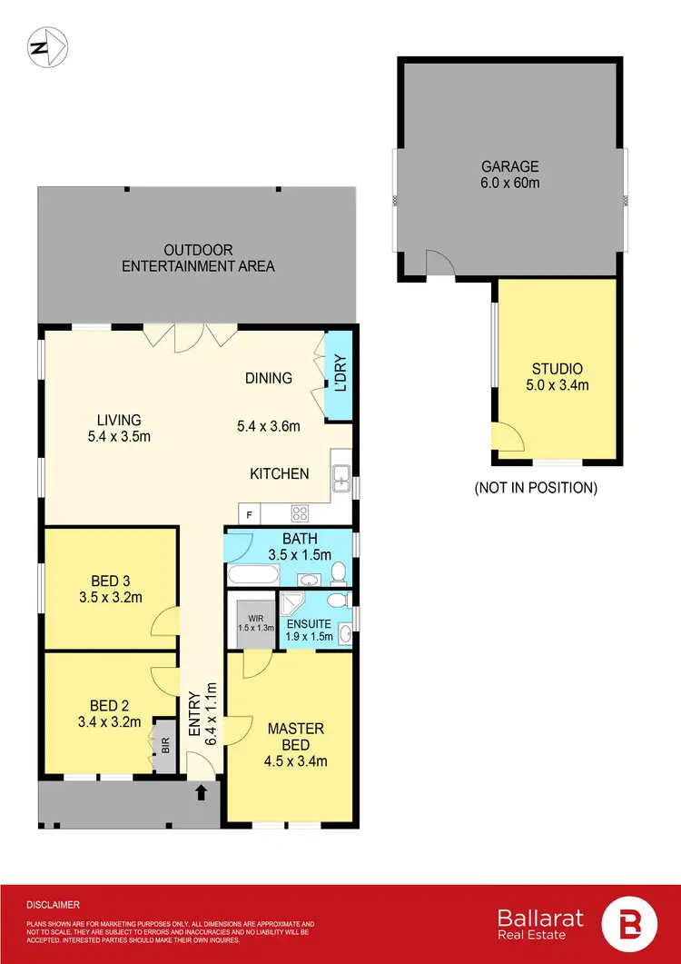 Floorplan of Homely house listing, 506 Ascot Street South, Redan VIC 3350