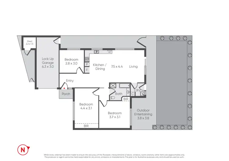 Floorplan of Homely unit listing, 3/16 Stapley Crescent, Altona North VIC 3025