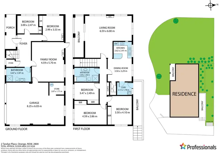 Floorplan of Homely house listing, 2 Taralye Place, Orange NSW 2800